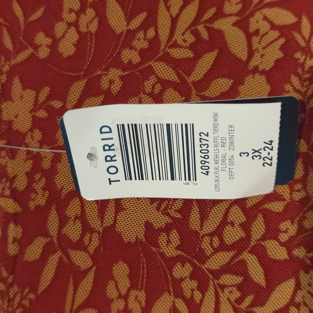 Mesh Ruffled Mini Dress - Picture 6 of 8